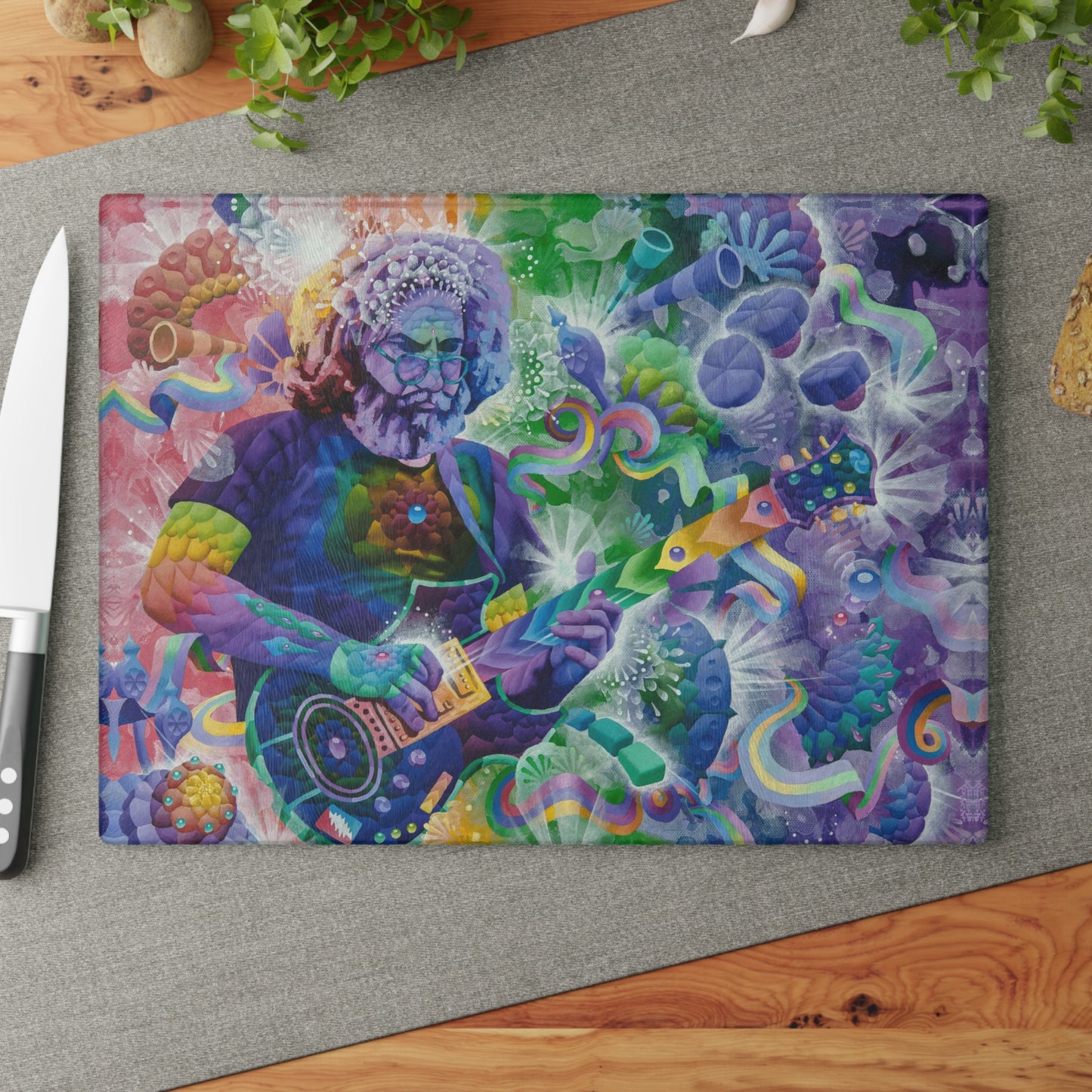 Captain Trips Glass Cutting Board