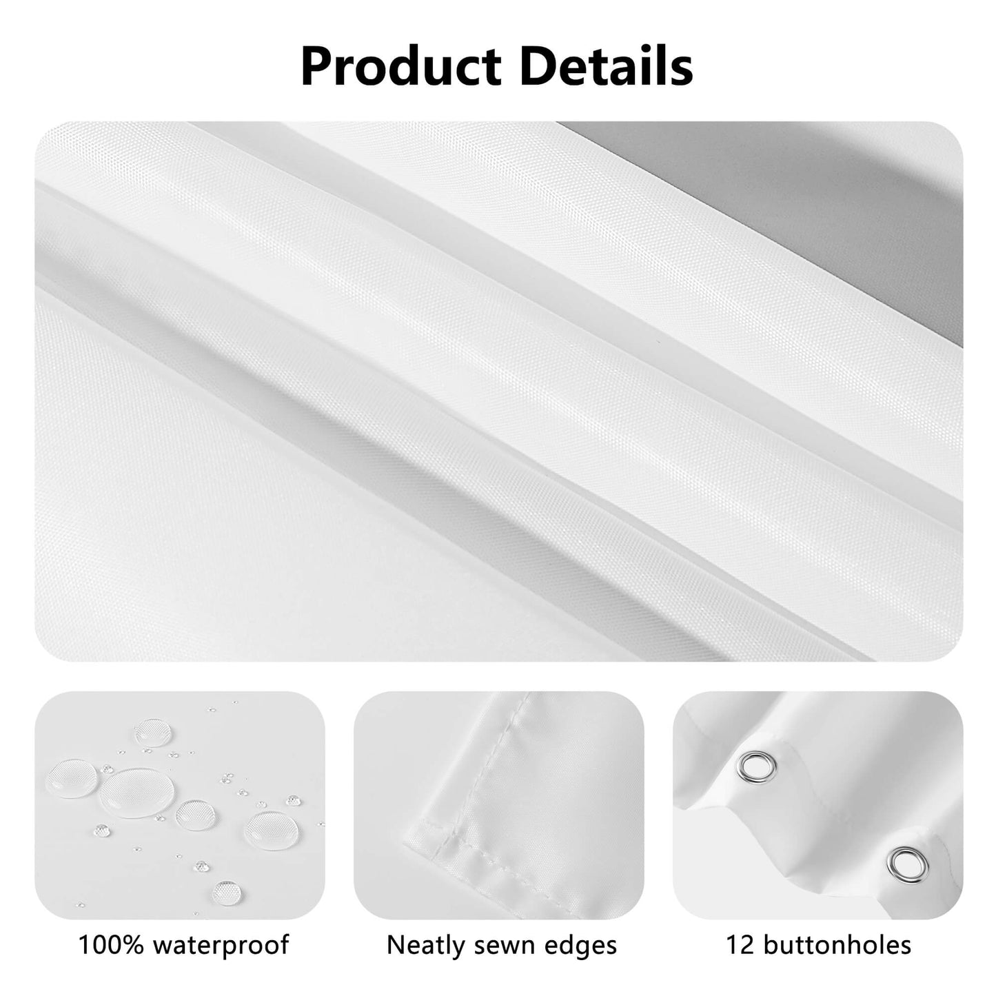 Closed Eye Visuals Shower Curtain