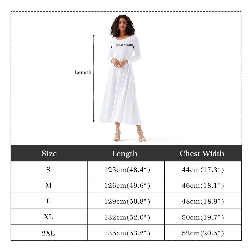 Spit Hot Fire Long Sleeves Flowy Long Dress