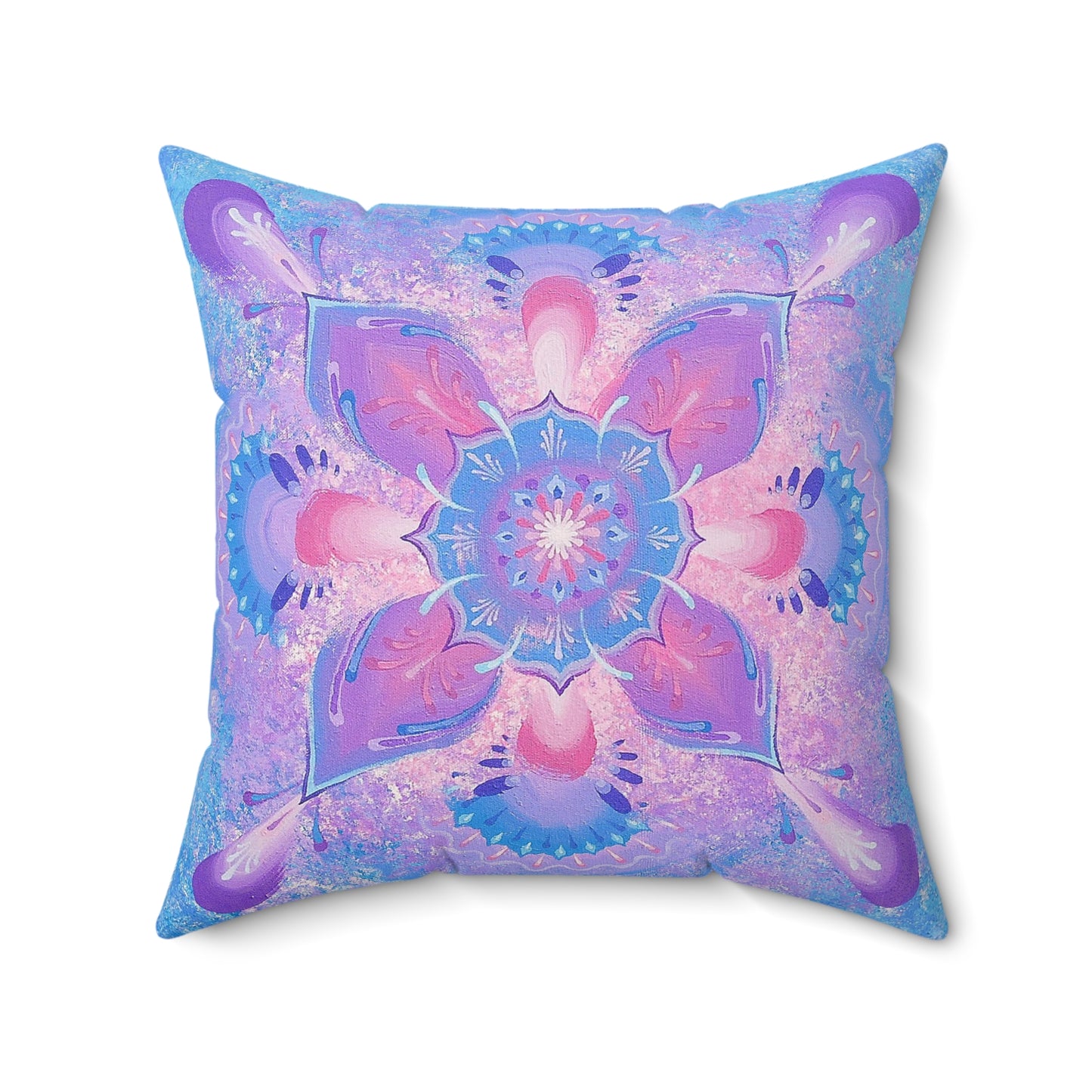 Heart Fission Faux Suede Pillow