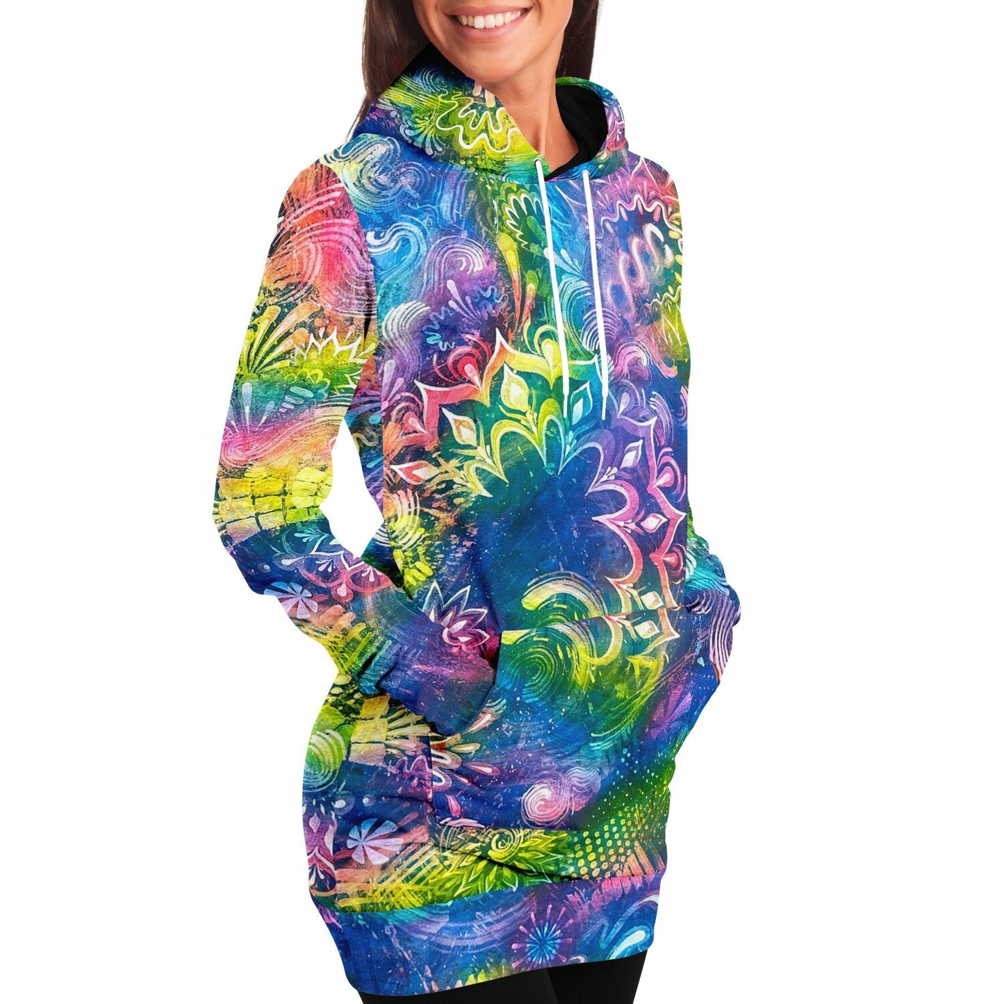Woogie Vibrations Hoodie Dress