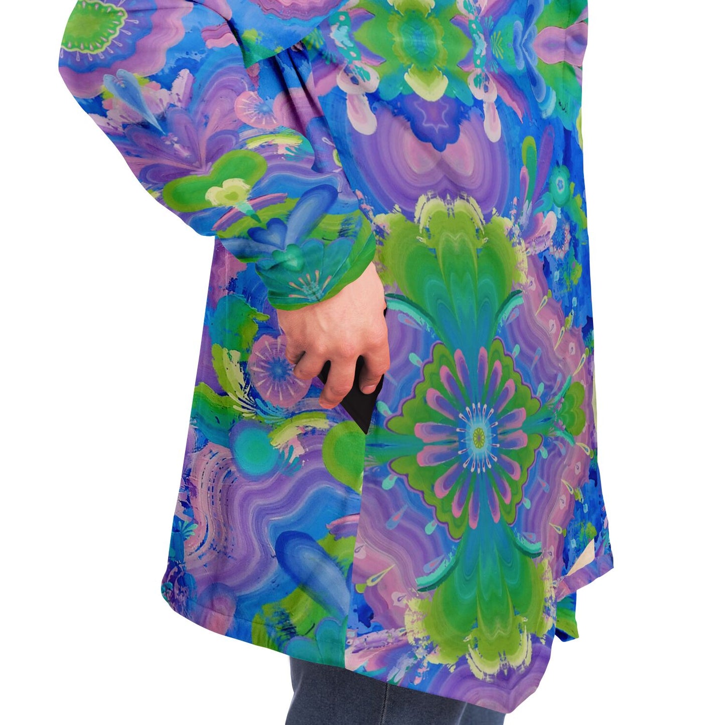 Be Like Water Microfleece Cloak