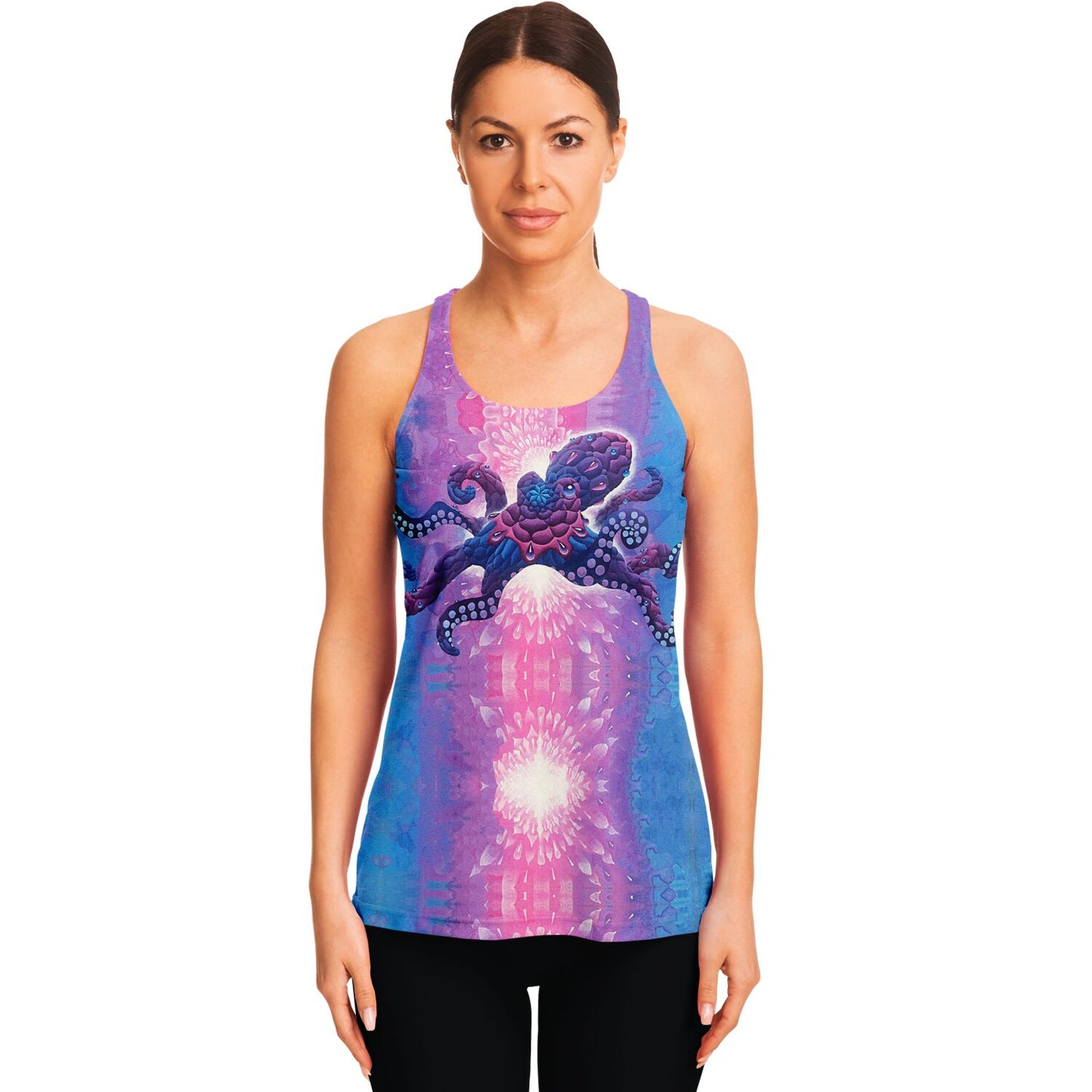 Technicolor Octopus Racerback Tank Top