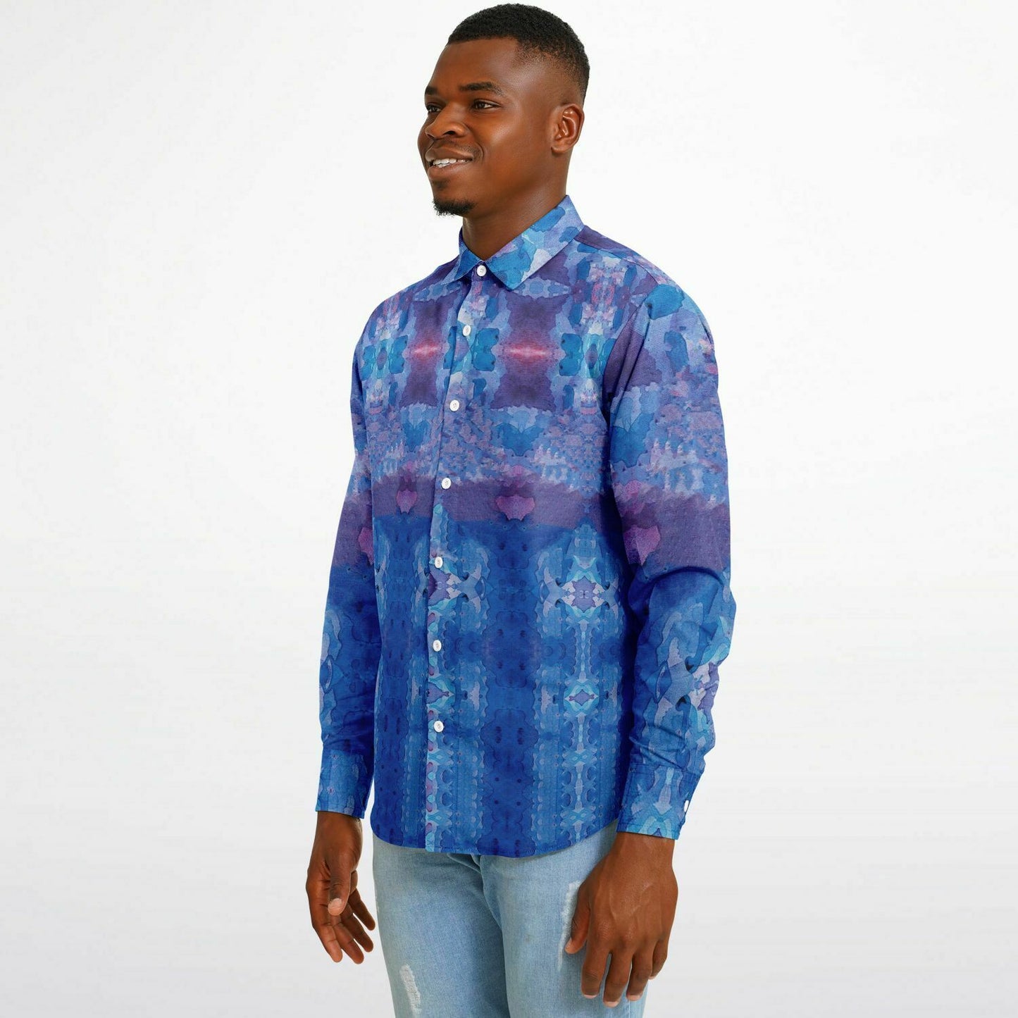 Jeweled Long Sleeve Button Down Shirt