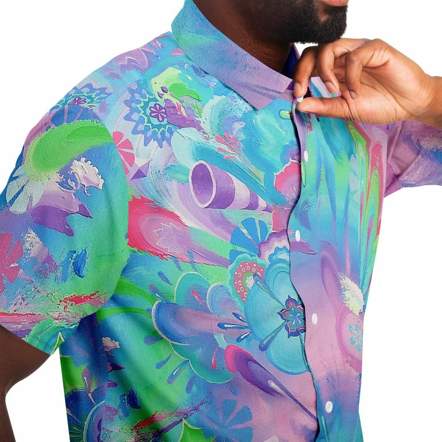 Big Bangarang Short Sleeve Button Down Shirt