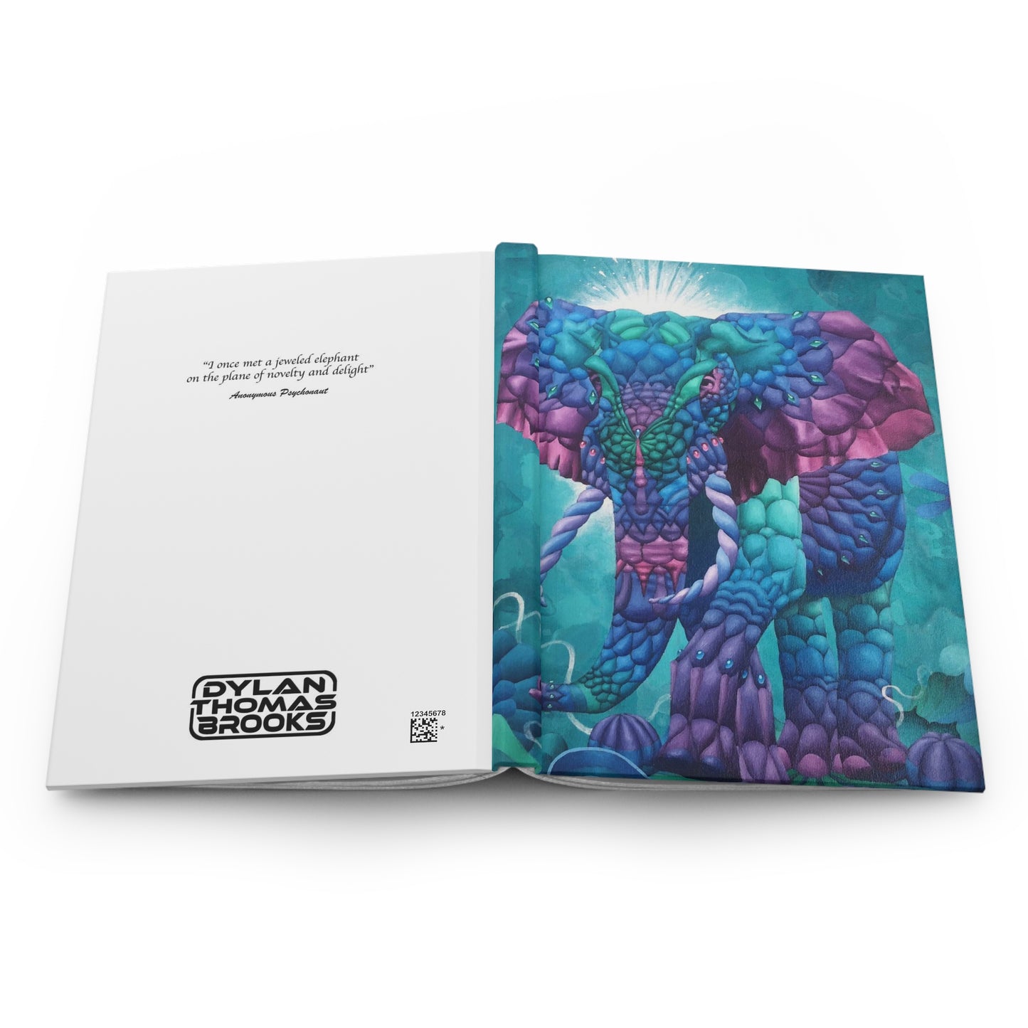 Jeweled Elephant Hardcover Journal