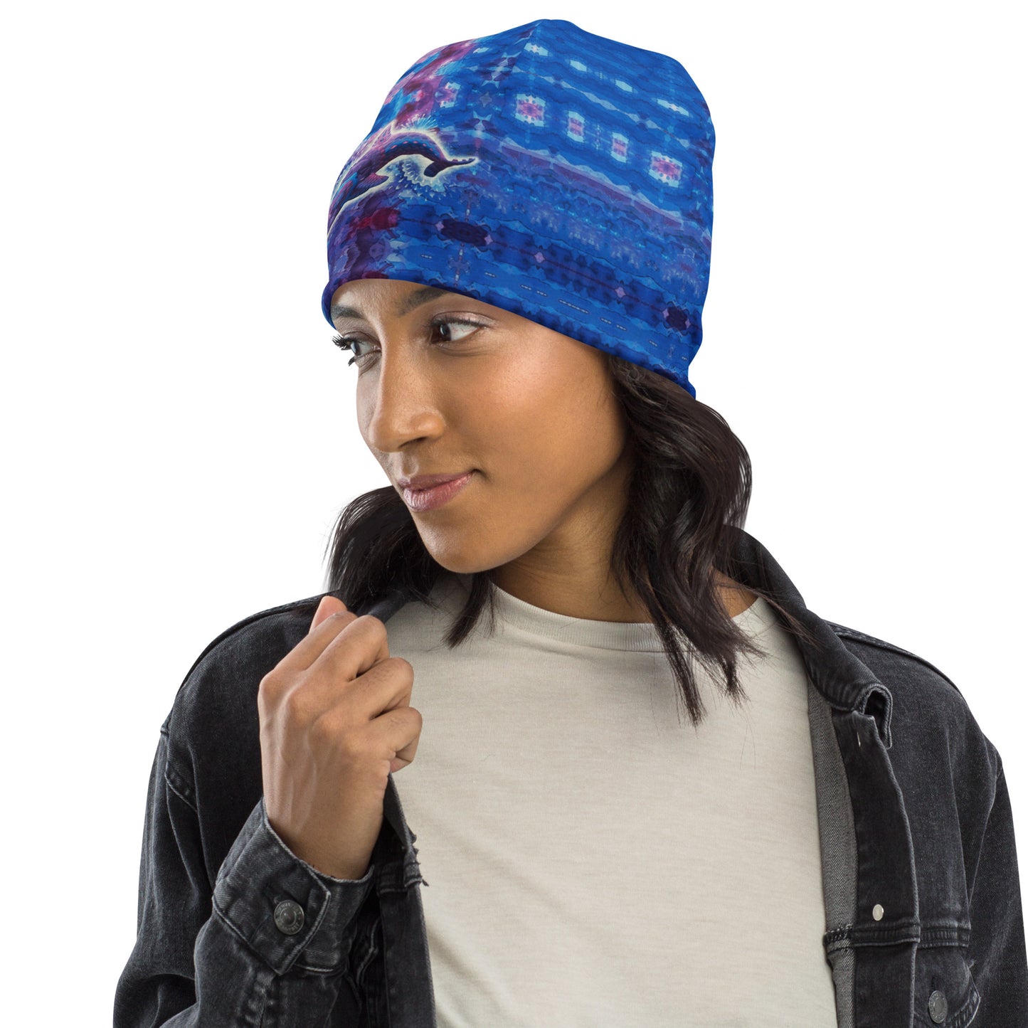 Jeweled Dolphin Beanie