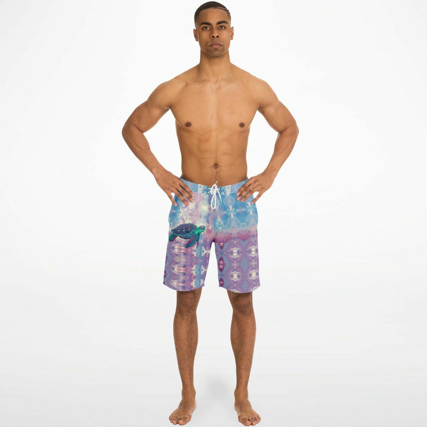 Space Turtle Board Shorts