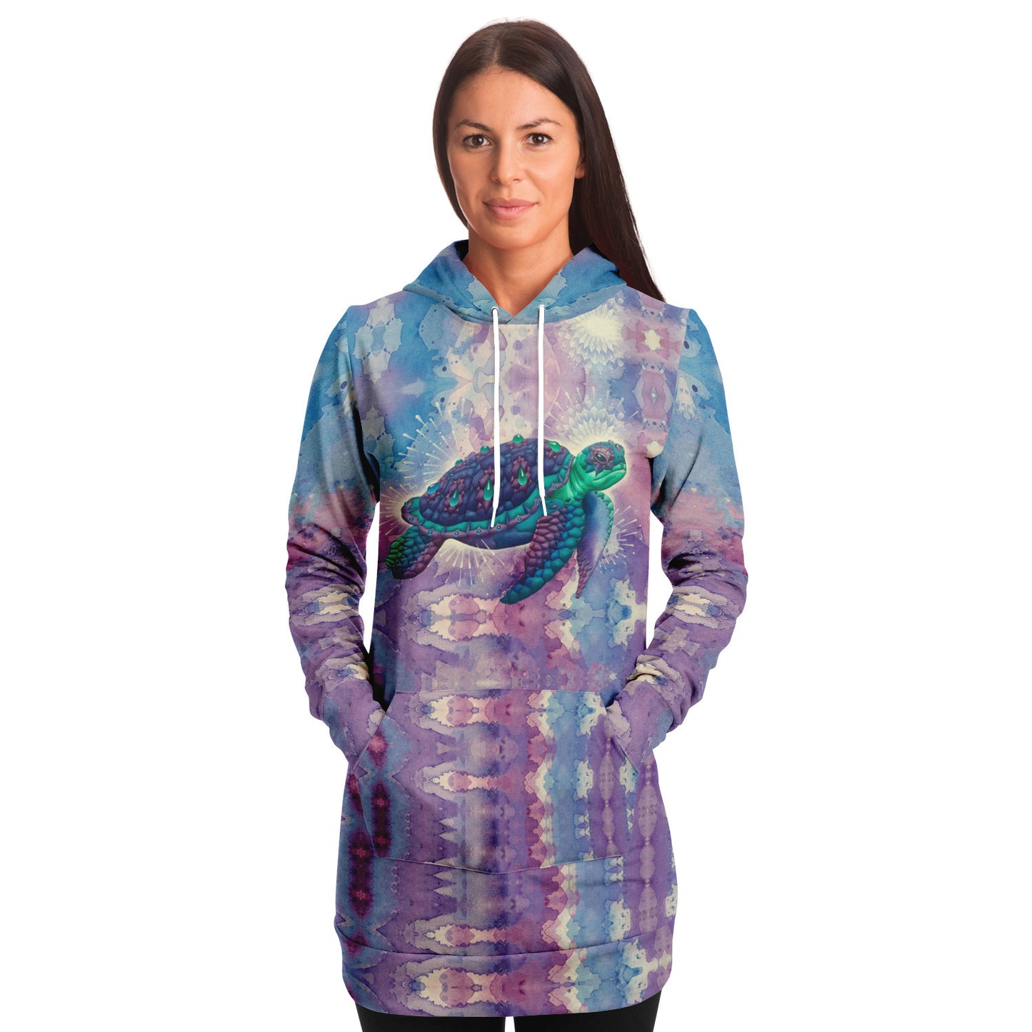 Space Turtle Longline Hoodie