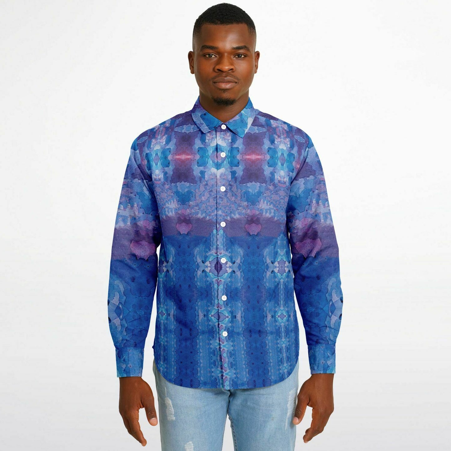 Jeweled Long Sleeve Button Down Shirt