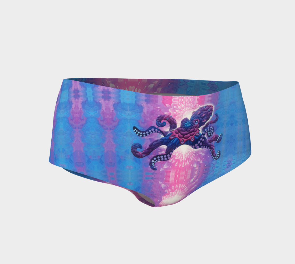 Technicolor Octopussy Booty Shorts