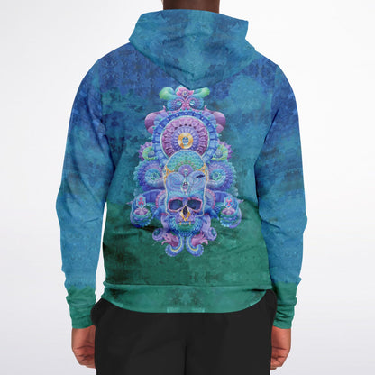 Skull of Atlantis Zip-Up Hoodie