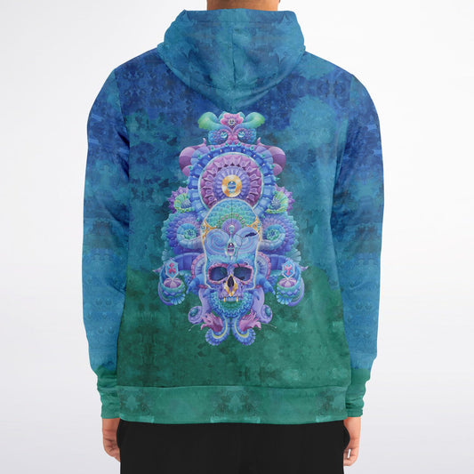 Skull of Atlantis Zip-Up Hoodie