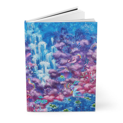 Secret Pond of the Great Heron Hardcover Journal