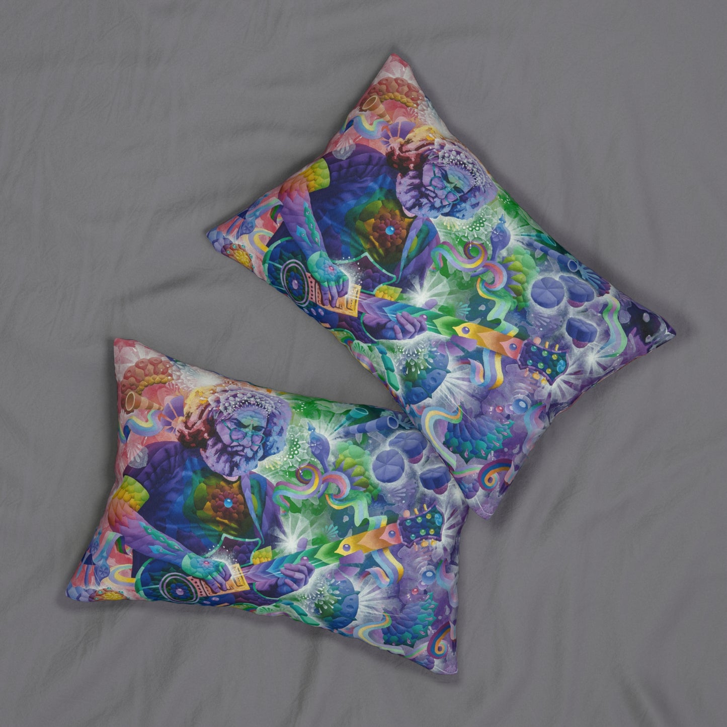 Captain Trips Spun Polyester Lumbar Pillow