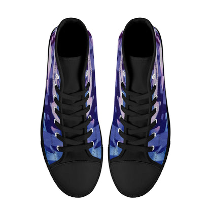 Chamber of Secret Squares High Top Canvas Men's Shoes
