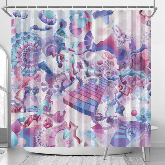 Entheogenic Vimana Shower Curtain