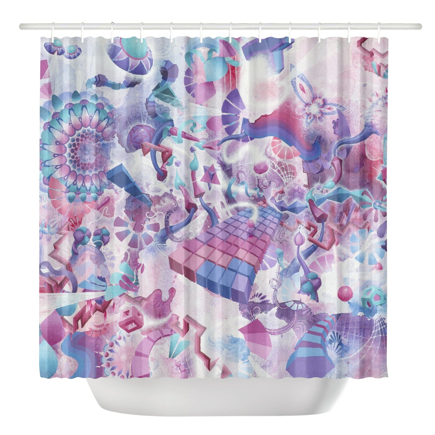 Entheogenic Vimana Shower Curtain