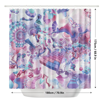 Entheogenic Vimana Shower Curtain