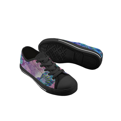 Wormhole Traveller Kids Low Top Canvas Shoes