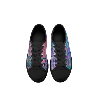 Wormhole Traveller Kids Low Top Canvas Shoes