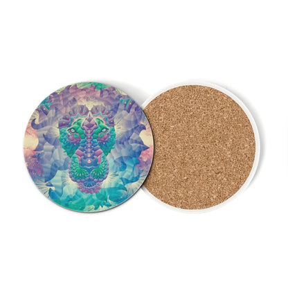 Leo Rising Ceramic Coasters (set of 4)