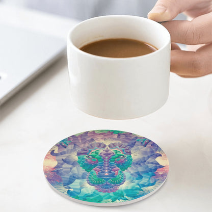 Leo Rising Ceramic Coasters (set of 4)