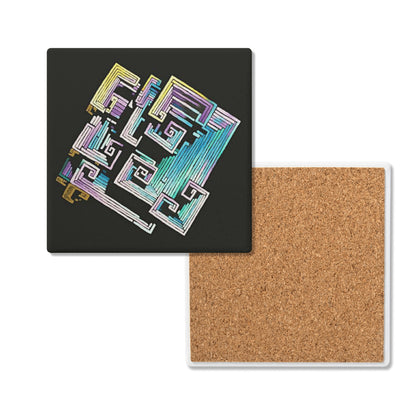 Bismuth Ceramic Coasters (set of 4)