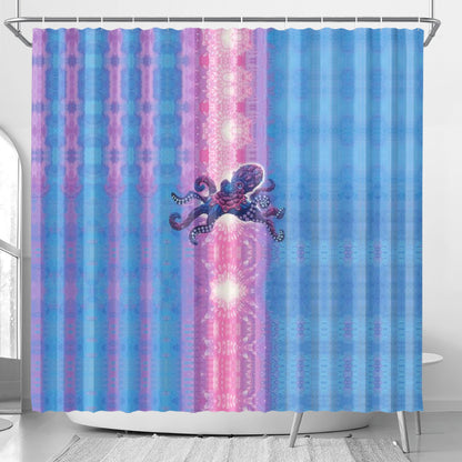 Technicolor Octopus Shower Curtain