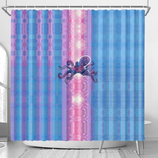 Technicolor Octopus Shower Curtain