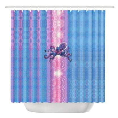 Technicolor Octopus Shower Curtain