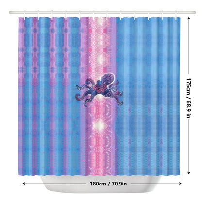 Technicolor Octopus Shower Curtain