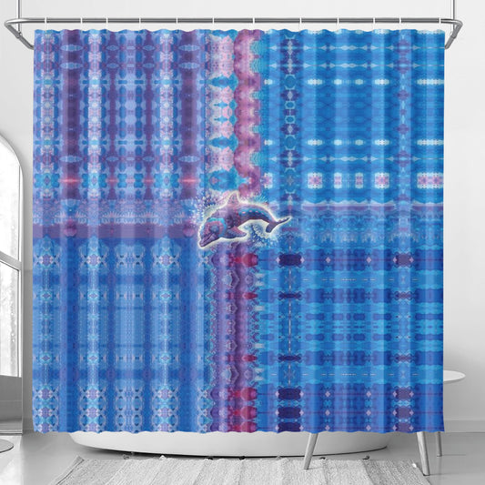 Jeweled Dolphin Shower Curtain