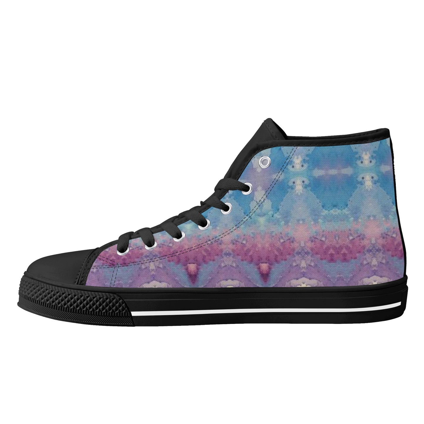 Space Turtle High Top Canvas Men's Shoes