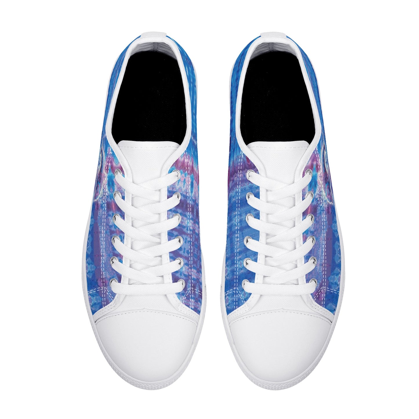 Jeweled Dolphin Low Top Canvas Women's Shoes