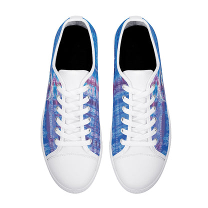 Jeweled Dolphin Low Top Canvas Women's Shoes