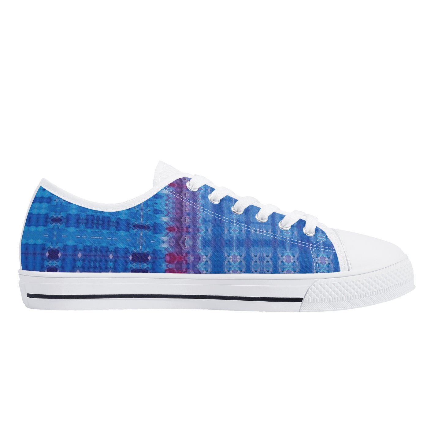 Jeweled Dolphin Low Top Canvas Women's Shoes