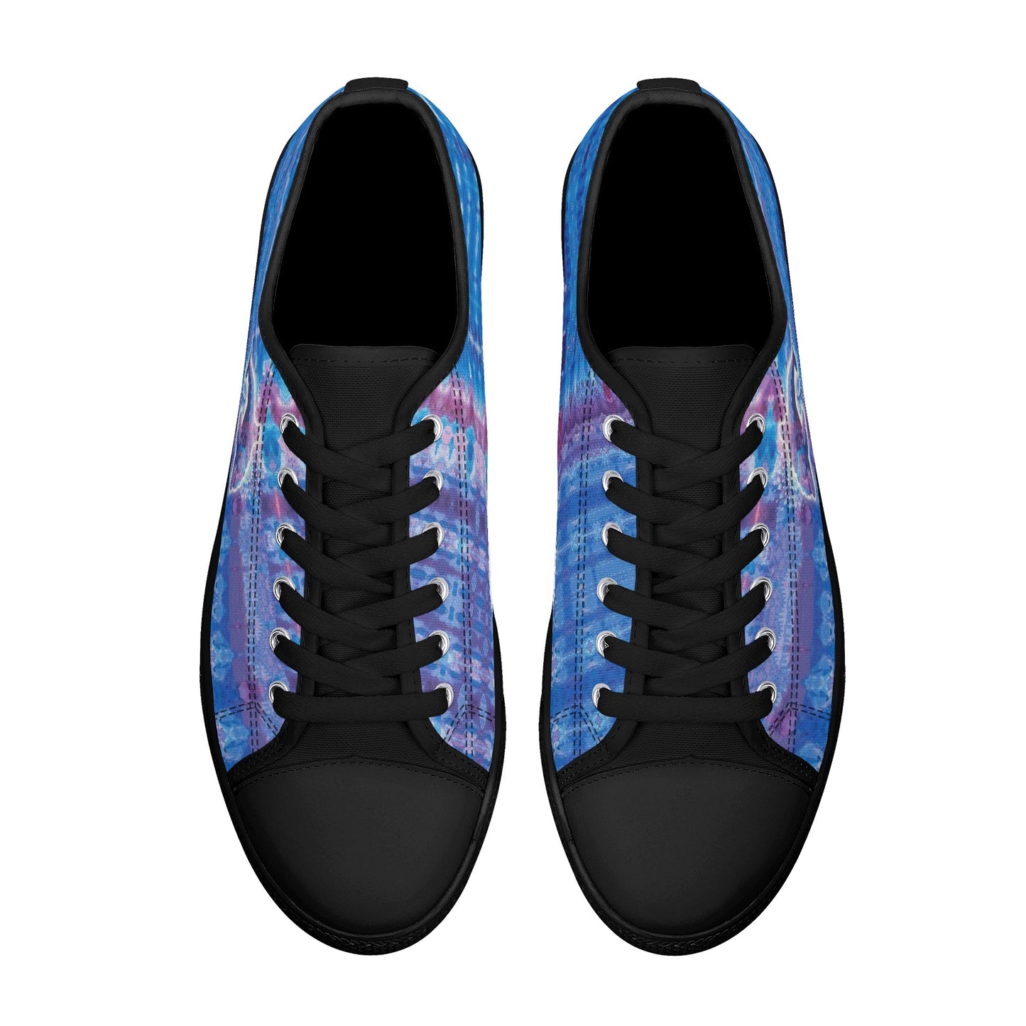 Jeweled Dolphin Low Top Canvas Women's Shoes