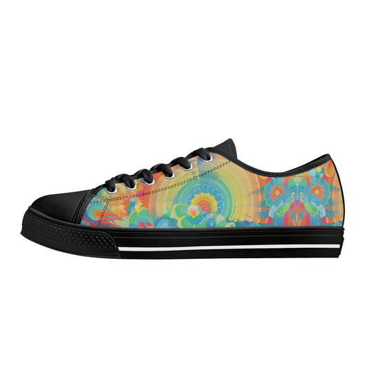 Spit Hot Fire Low Top Canvas Women's Shoes