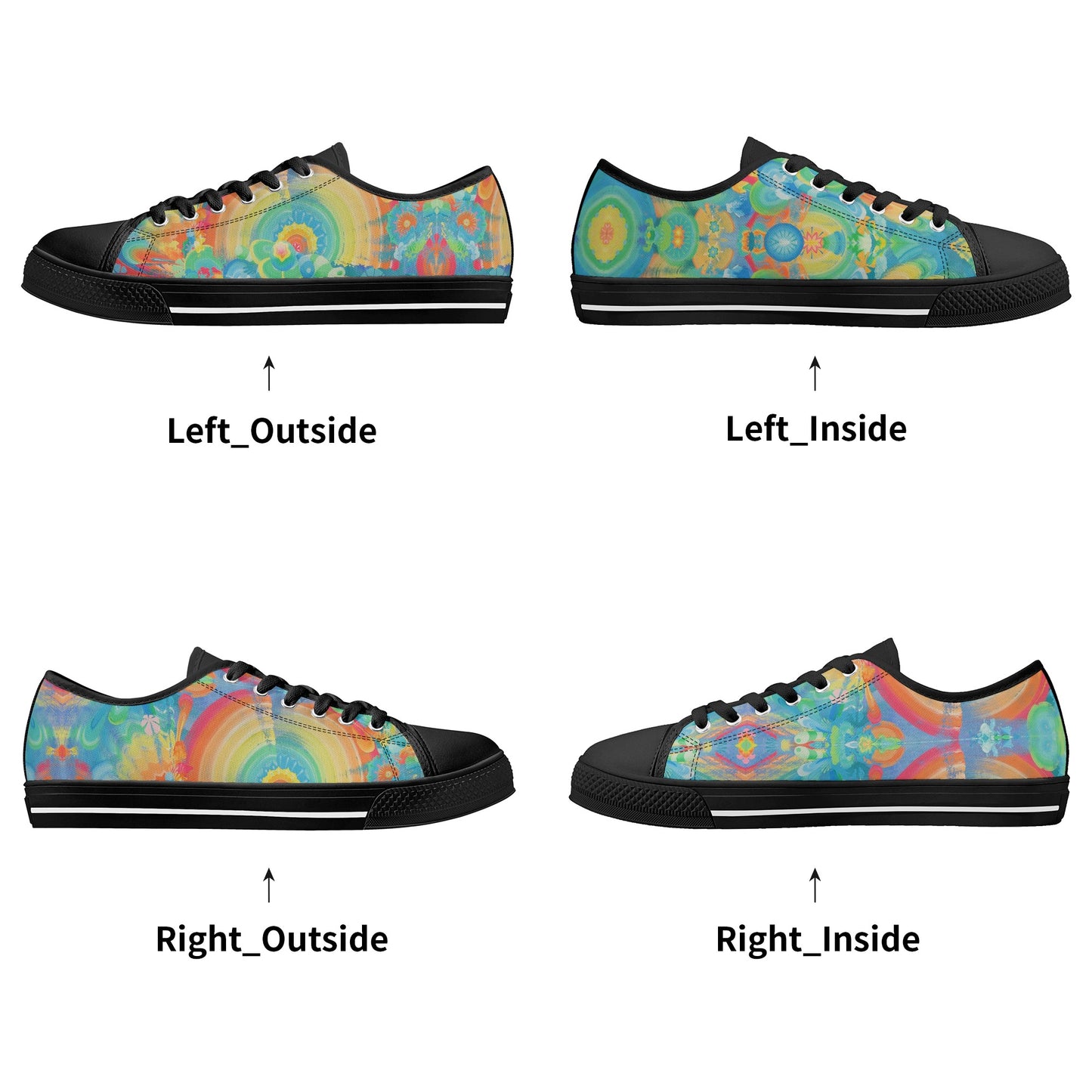 Spit Hot Fire Low Top Canvas Women's Shoes
