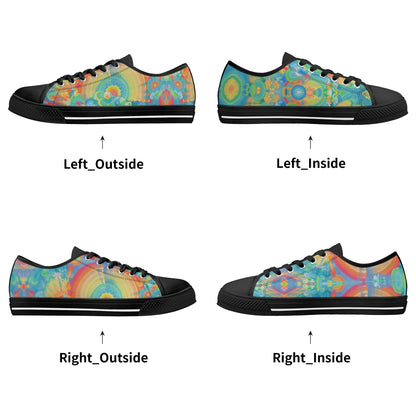Spit Hot Fire Low Top Canvas Women's Shoes