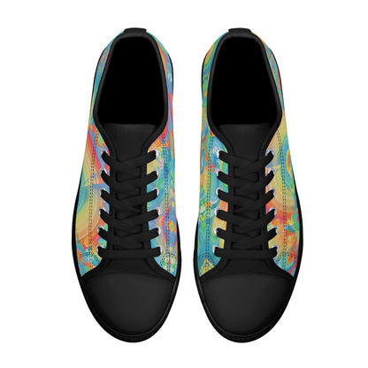 Spit Hot Fire Low Top Canvas Women's Shoes