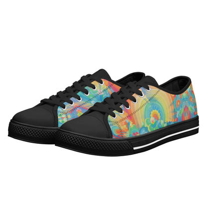 Spit Hot Fire Low Top Canvas Women's Shoes