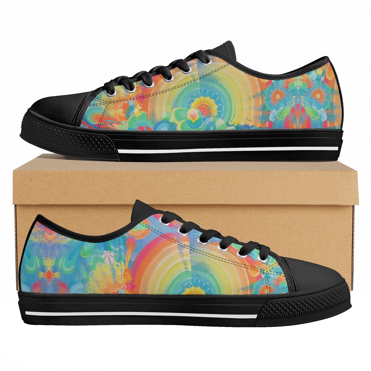 Spit Hot Fire Low Top Canvas Women's Shoes