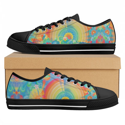 Spit Hot Fire Low Top Canvas Women's Shoes