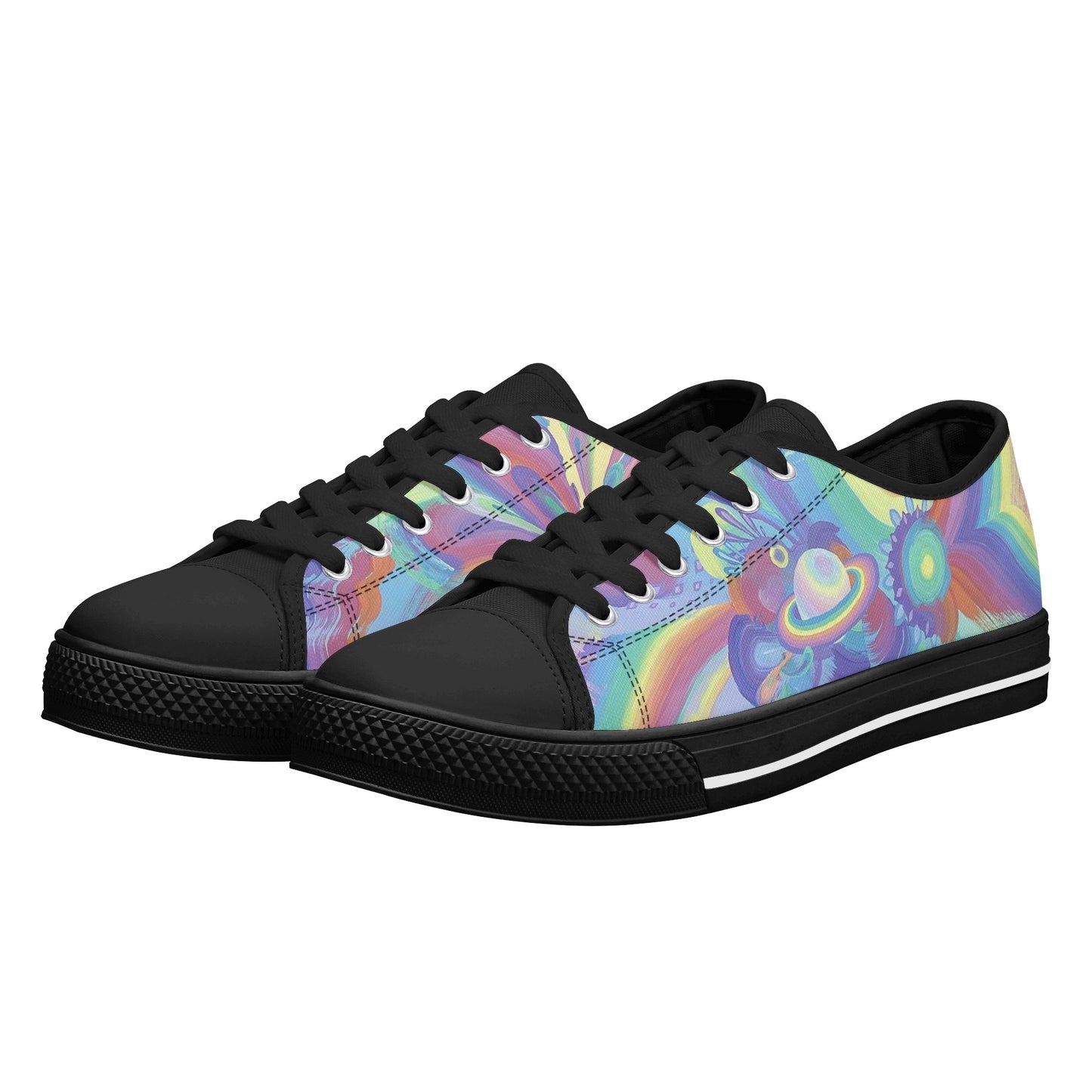 Rings of Splaturn Low Top Canvas Women's Shoes