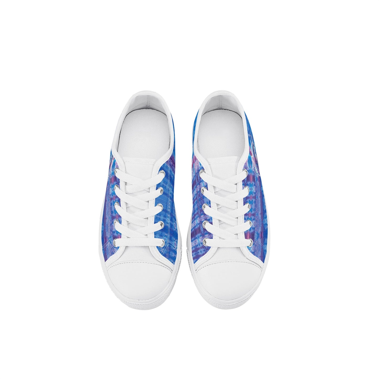 Jeweled Dolphin Kids Low Top Canvas Shoes