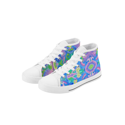 Be Like Water Kids High Top Canvas Shoes