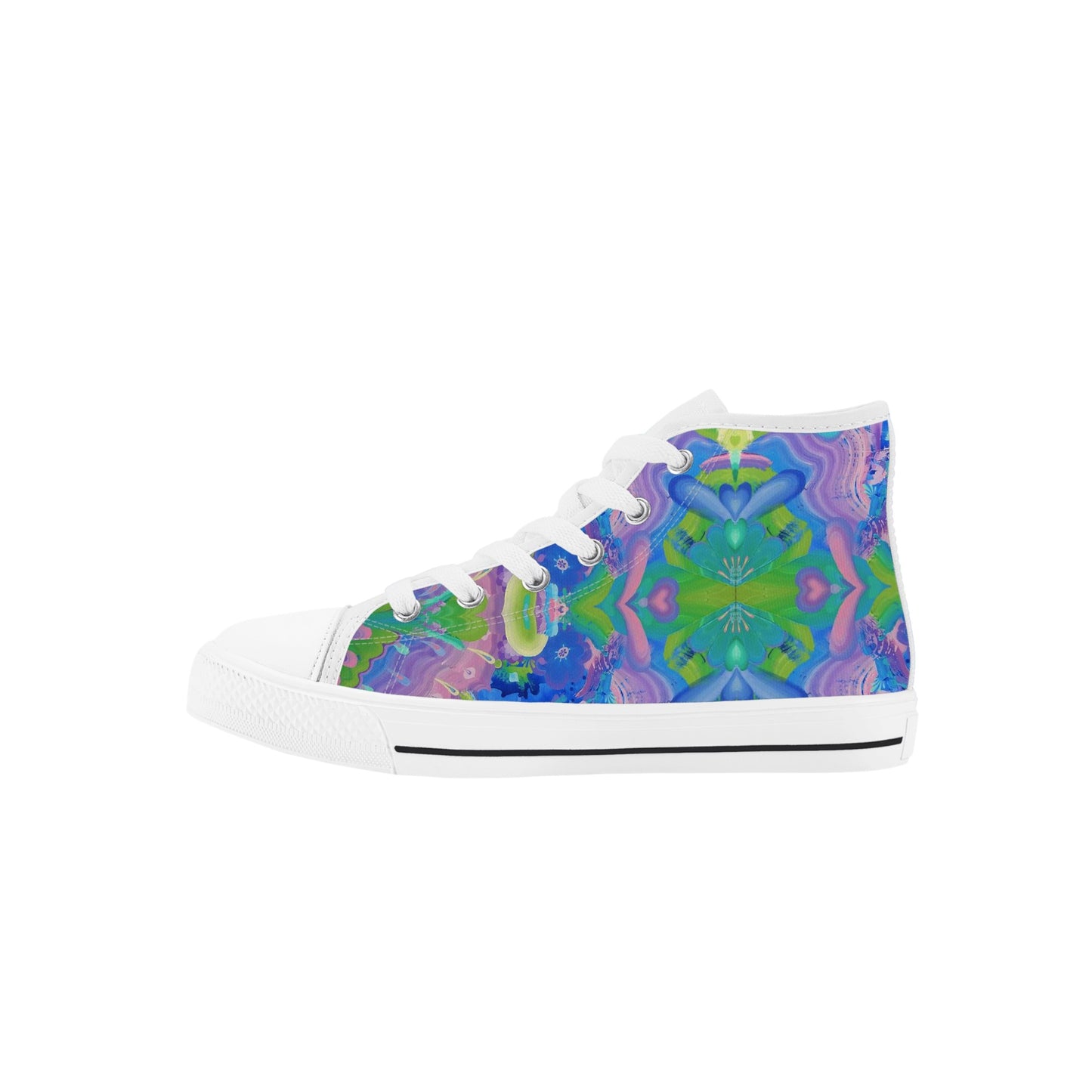 Be Like Water Kids High Top Canvas Shoes