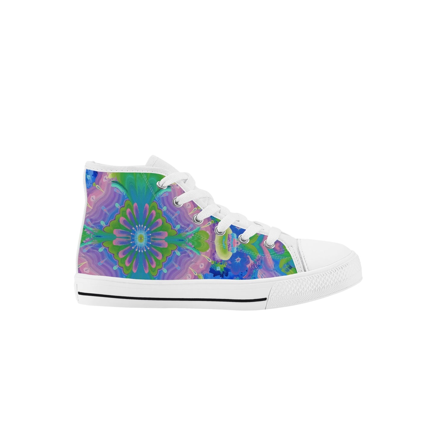 Be Like Water Kids High Top Canvas Shoes